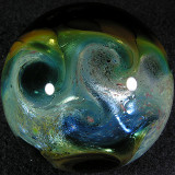 Let your imagination run wild with this marble, a space relic or map, laying out the cosmos.