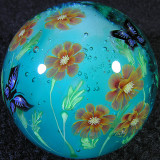 Marigolds and Butterflies Size: 1.46 Price: SOLD