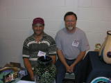Scott Meyer and Ron Hinkle (Scott works in Ron's shop, Hinkle Glass)