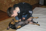 Tim mit Napsis Hund