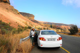 Main road on Golden gate highlands NP