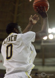 Yellow Jackets G Clinch shoots from three point range and ends up with 27 points on the night