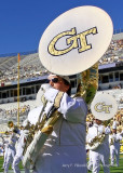 Georgia Tech band member during pregame festivities