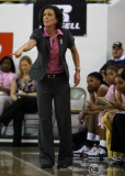 Yellow Jackets Head Coach Joseph signals to her players