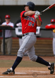 Arizona 1B Ziegler launches a Georgia pitch