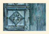 Porte bleue