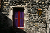 Rideaux violets