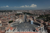View from Roof of St. Peters Basilica, Rome
