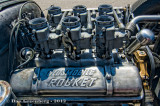 Small Block Chevy with Oldsmobile Rocket Valve Covers