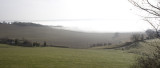 Fog in the valley-panorama