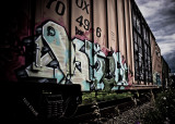 Train graffiti