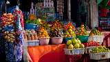 Fruit stand, store, Kintamani, Bali