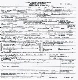 Ida Coatney Death Certificate