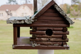 Log Cabin Bird house