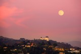 Griffith Observatory and Full Moon