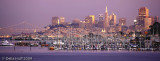 Violet Twilight Over Sausalito and San Francisco