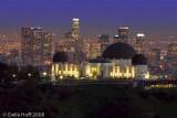 Griffith Observatory and Los Angeles Skyline at Night