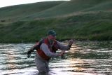 Hand on the rod...