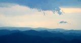 Storm Cell Over the Blue Canadian Rockies