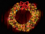 </I></B> <BR>Lighted Wreath<br><b>by: Lois Ann