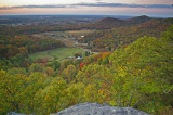 View from Indian Fort look out after sunset