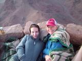 My roommate Vanessa and I on Mt. Sinai