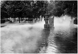 Steaming fountain.
