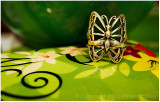 Butterfly ring.