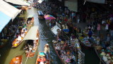 The floating market, outside Bangkok.  Colorful, but mostly a tourist trap now.