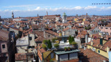 The view across the rooftops of Venice.  Notice all the roof terraces.