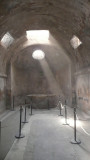 The steam room and hot water bath.