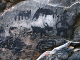 Ancient rock art at Palatki ruins