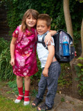 2009-08-12 Olivers first day at school