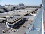 Cruise terminal from our balcony stateroom, B209