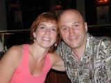 Marly and Dave pose before dinner.