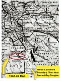1835-39 Map Showing Telfairs Southern Boundary