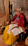 Suzie Yazzie Mixing wool colors