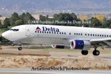 2008 - Delta Airlines B737-832 N3736C landing at Colorado Springs airline aviation stock photo #2669