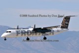 2008 - Frontier Airlines (Lynx Aviation) DHC-8-402Q Dash 8 N506LX landing at Colorado Springs aviation airline stock photo #2688