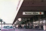 1973 - National Airlines curbside at the International Terminal at Los Angeles International Airport