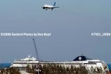 JetBlue A320-232 N586JB and MSC Lirica cruise ship aviation airline stock photo #7921