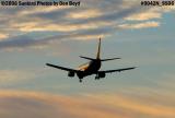 US Airways B737-400 airline aviation sunset stock photo #0042N