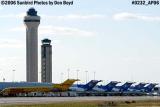 2006 - The Cargo City ramp at Miami International Airport with FAA Towers in the background stock photo #0232