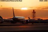 2006 - Sunset on the ramp at Miami International Airport stock photo #0367