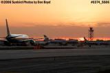 2006 - Sunset on the ramp at Miami International Airport stock photo #0374