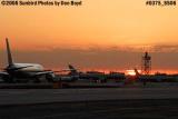 2006 - Sunset on the ramp at Miami International Airport stock photo #0375