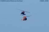 2006 - USCG HH-60J Jayhawk #6039 and HH-65 Dolphin #CG-6557 at 2006 Air & Sea practice show military air show stock photo #1064