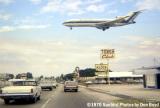 1970 - Eastern Airlines B727-225 final approach over US 1 at Ft. Lauderdale-Hollywood International Airport stock photo