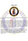 USCGC GENTIAN (WIX 290) Decommissioning Ceremony Booklet - Ships Seal