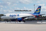 2008 - Spirit Airlines A319 N506NK airline aviation stock photo #3015
